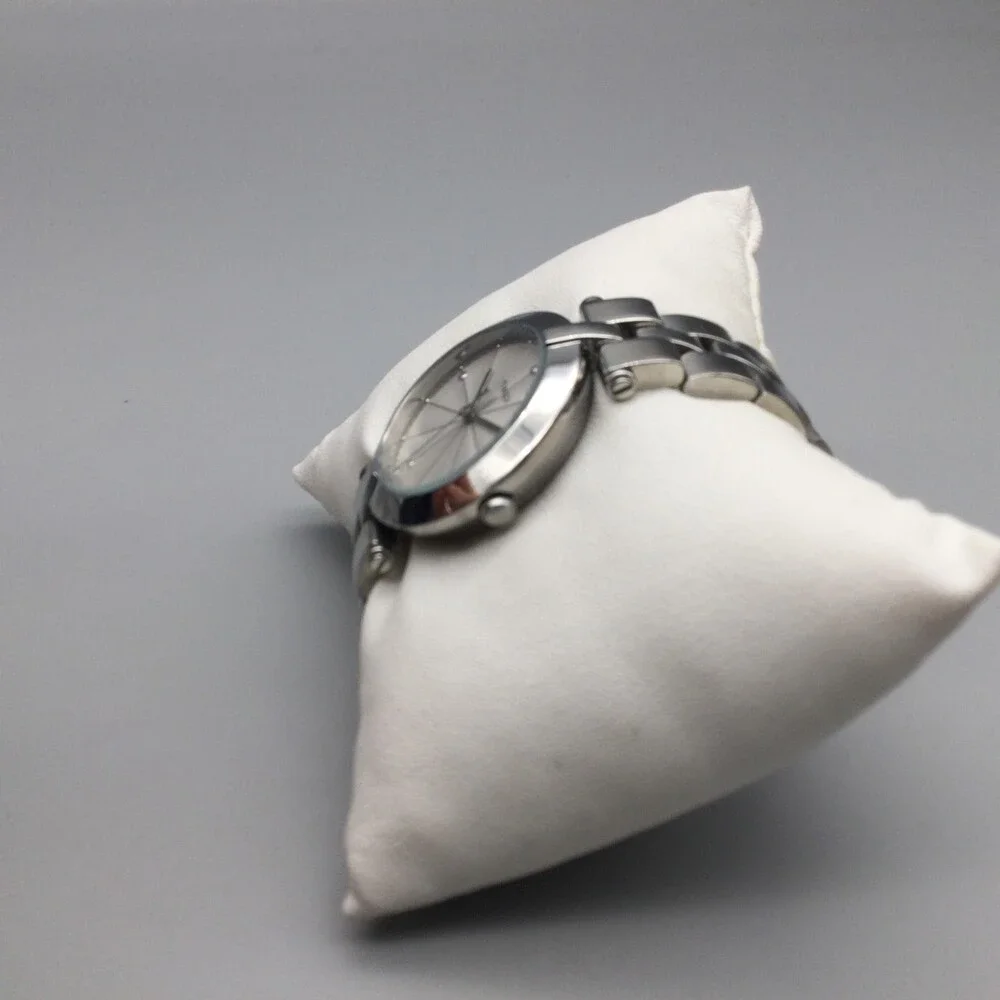 Timex Greenwich Womens Watch 32mm Silver Dial Stainless New Battery 6